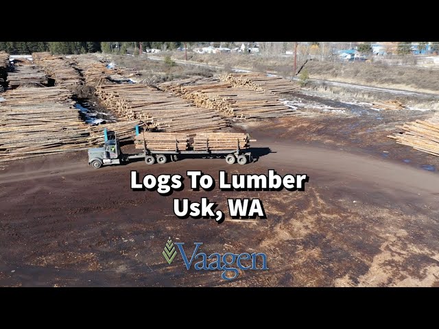 Logs to Lumber Part Two - An aerial journey through the sawmill - Usk, WA
