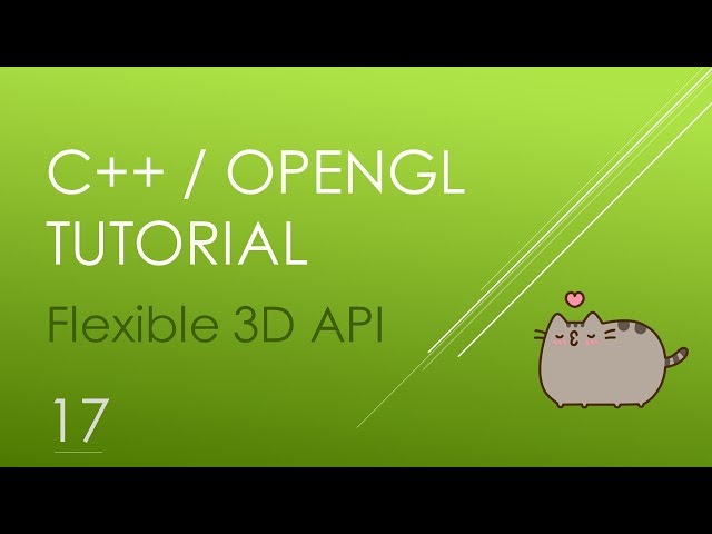 OpenGL/C++ 3D Tutorial 17 - View and Projection Matrices (Simple camera and 3D effect)