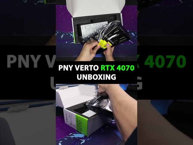 RTX 4070 Unboxing (PNY Verto)