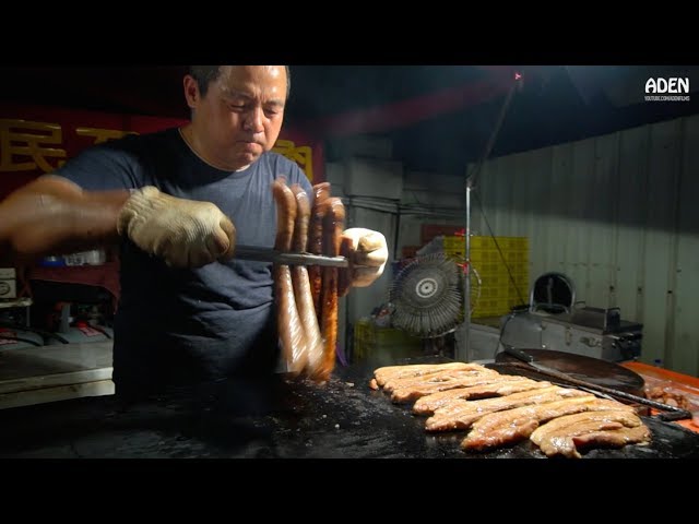 Taiwan Street Food: Grilled Pork & Sausages