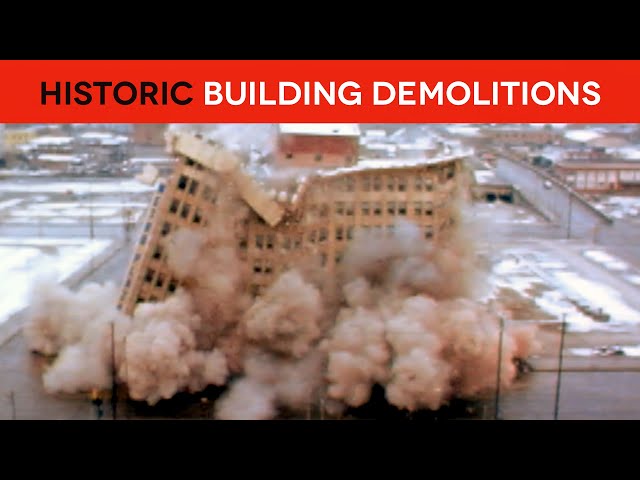 SEE 7 HISTORIC BUILDINGS DEMOLISHED BLOWN UP Tulsa OK