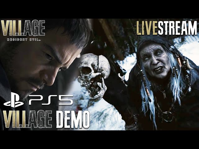 RESIDENT EVIL VILLAGE PS5 - Village Demo Gameplay Livestream | No Commentary