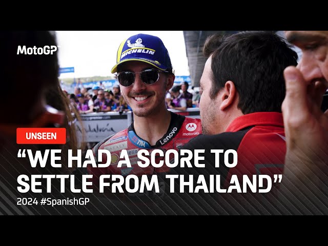 Bagnaia's post-race chats with Rossi, the Ducati bosses and more 🗣️ | 2024 #SpanishGP UNSEEN