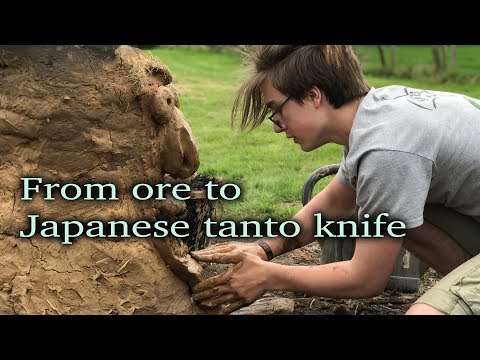 From ore to tanto knife - Part 1: Making the bloomery (using primitive technology) - Knifemaking