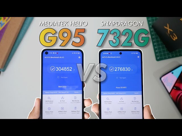 Speedtest POCO X3 vs REALME 7 - Snapdragon 732G vs MediaTek Helio G95