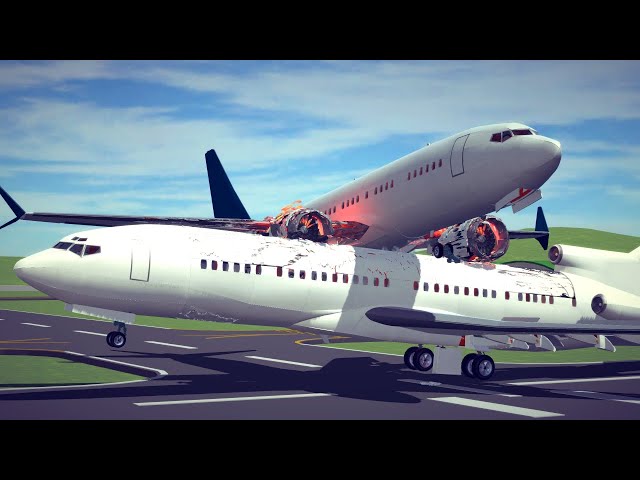 Airport Accidents, Helicopter Crashes & Air vs Ground Combat #1 | Besiege