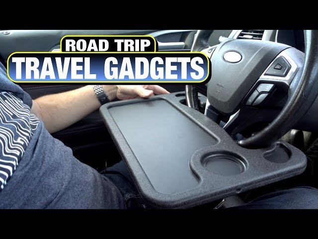 Road Trip Travel Gadgets! Steering Wheel Tray + More!