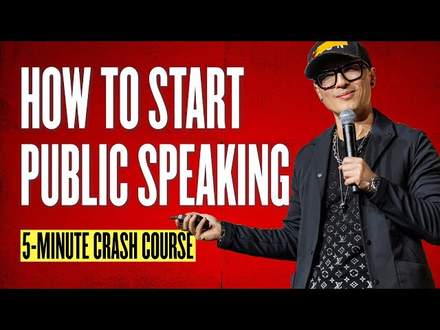 Learn To Be A Better Public Speaker in 5 Mins (No Experience Required)