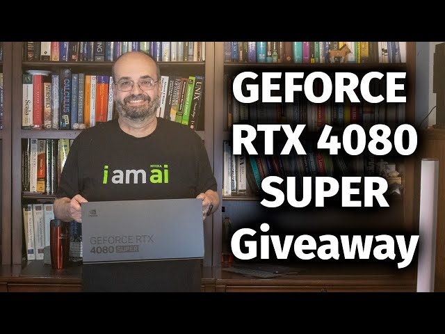 NVIDIA GEFORCE GTX 4080 GTX GPU Giveaway for GTC 2024