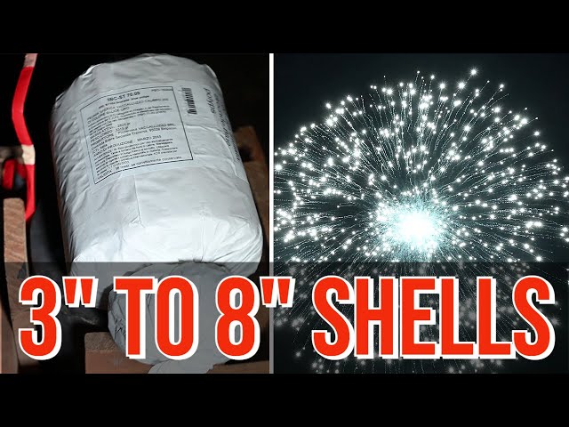 Testing 3", 4", 5", 6", 7" and 8" fireworks display shells