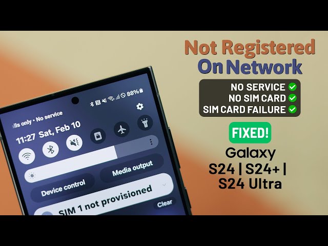 How To Fix Samsung Galaxy S24 "No Service and Signal"