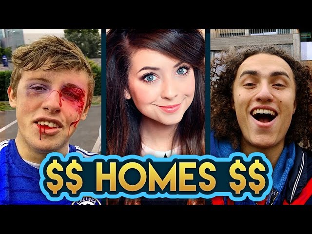 $1,000,000 YouTuber HOMES of 2016 (Miniminter, Kwebblekop, Lachlan, Ssundee, Markaplier)