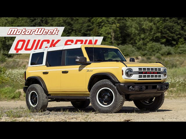 2023 Ford Bronco Heritage Limited Edition | MotorWeek Quick Spin