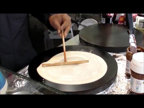 Paris & London Street Food. Making French Crepes