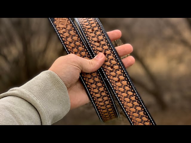 How To Tool a Basket Stamp Belt