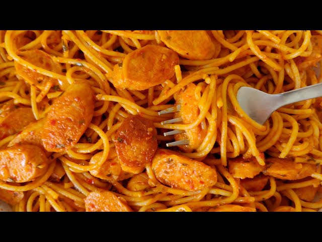 Spicy Sausage Spaghetti Pasta Recipe