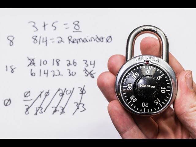 [198] Close Up On How To Decode A Dial Combination Lock In 8 Attempts Or Less