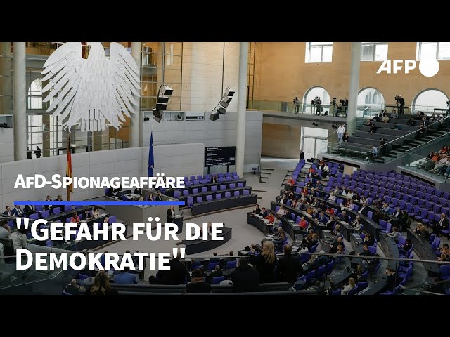 AfD-Spionageaffäre im Bundestag: „Gefahr für die Demokratie“ | AFP