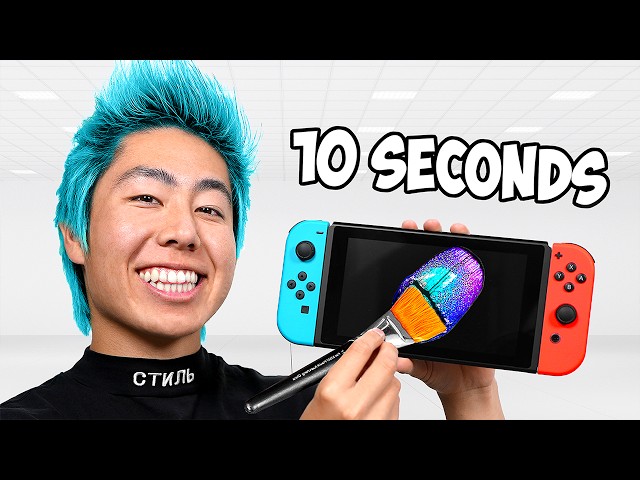 Customizing A Nintendo Switch in 10 Seconds vs 10 Hours!