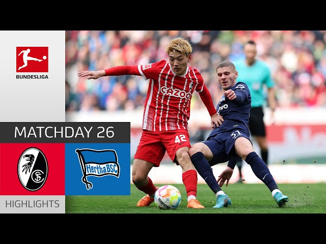 SC Freiburg - Hertha BSC 1-1 | Highlights | Matchday 26 – Bundesliga 2022/23