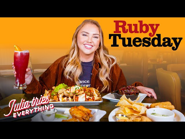 Trying 30 Of The Most Popular Menu Items At Ruby Tuesday | Delish