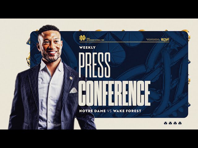 Wake Forest | Marcus Freeman Weekly Press Conference (11.13.23) | Notre Dame Football