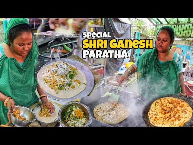 Rajasthani Aunty Ka Special Shri Ganesh Paratha Rs. 110/- Only I Indian Street Food