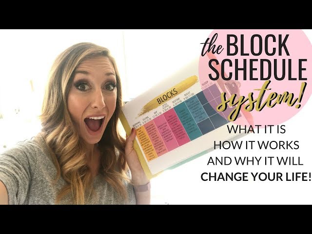 The "Block Schedule" System - LIFE CHANGING productivity hack!