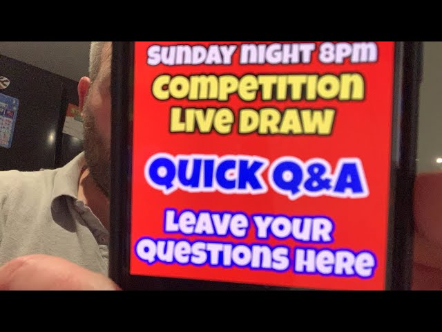 Competition live draw quick Q&A