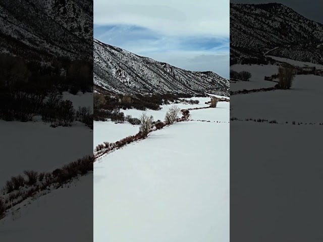 Colorado Wintertime #colorado #wintertime #winter #snowfall #snow #snowmobile #shorts #short #drone