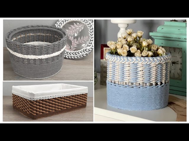Made Magnificent Baskets with my own hands from ordinary Cord
