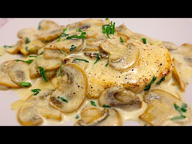 Chicken Breast with Mushrooms in a Creamy Sauce # 105