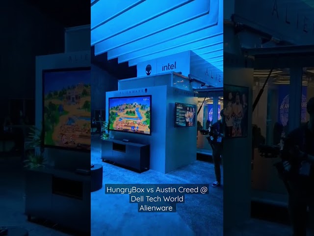 HungryBox vs Austin Creed at Alienware booth. Dell Technologies World  #iwork4dell #delltechworld