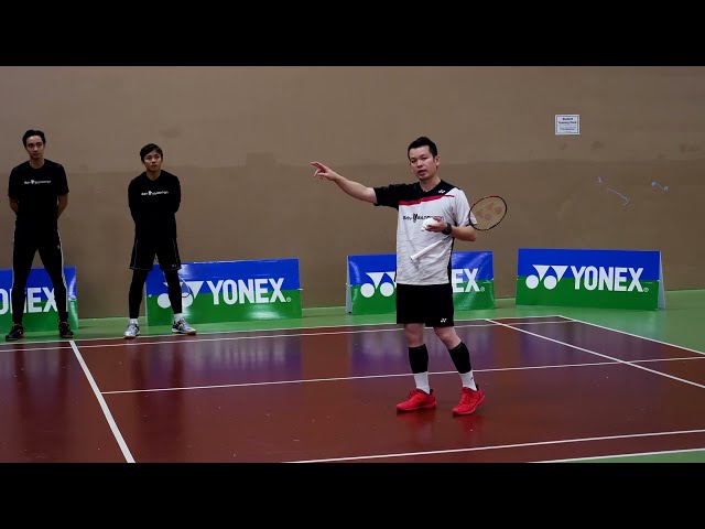 Side to Side Defense Drill - Badminton Doubles Lesson featuring Coach Kowi Chandra