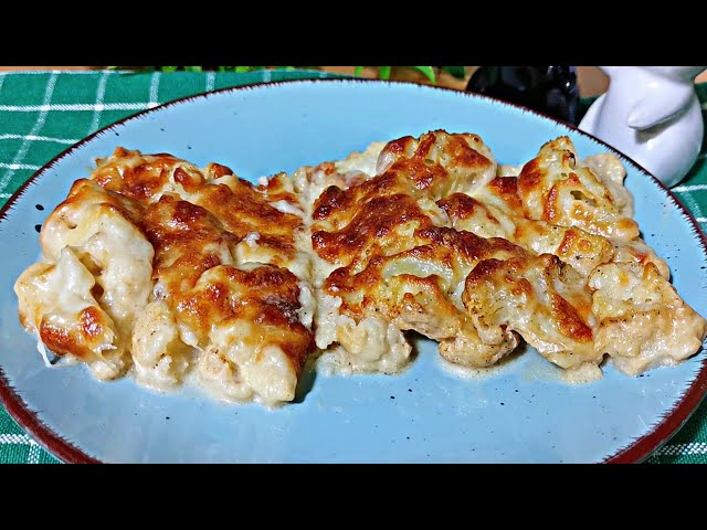 Recipe for delicious creamy cauliflower with onions in the oven❗Simple recipe🔝