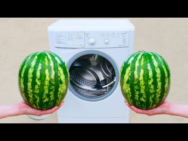 1000 RPM Washer Test ! Watermelon, Jelly, Snappers !