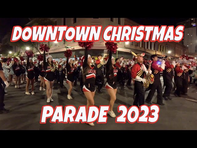 Downtown Christmas Parade Public Workers Electric Light Parade Honolulu City Lights December 2, 2023