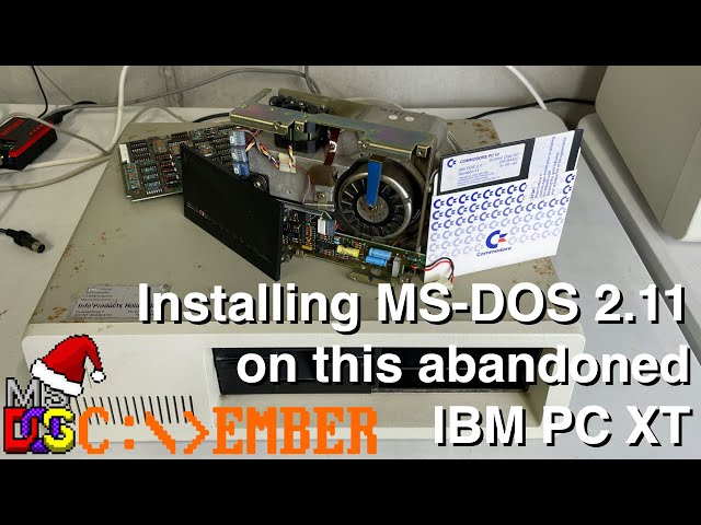 Installing MS DOS 2 11 on abandoned IBM PC XT #DOScember