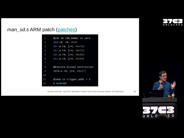 37C3 -  BLUFFS: Bluetooth Forward and Future Secrecy Attacks and Defenses