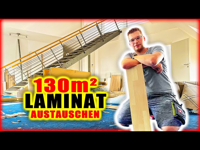 KLICK LAMINAT VERLEGEN - Austausch von 130m² Bodenfläche! | Home Build Solution