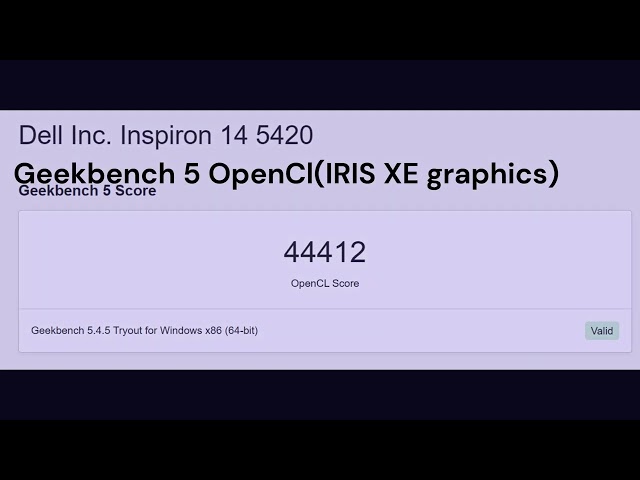 Dell Inspiron 14 5420 Benchmark test CPU & GPU | NVIDIA MX 570 |Geekbench 5 | Cinebench | Novabench