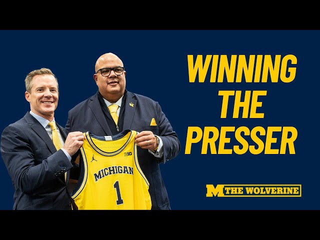 Michigan Basketball's New Head Coach Dusty May takes the podium & says all the right things