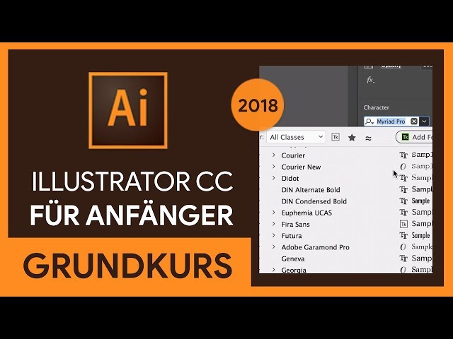 Adobe Illustrator CC 2018 Grundkurs für Anfänger (Tutorial)