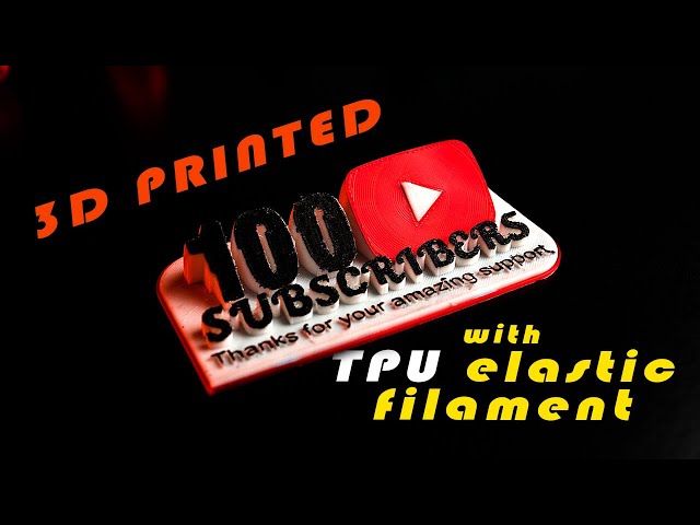 Thanks For 100 Subscribers 3D Printed #Shorts