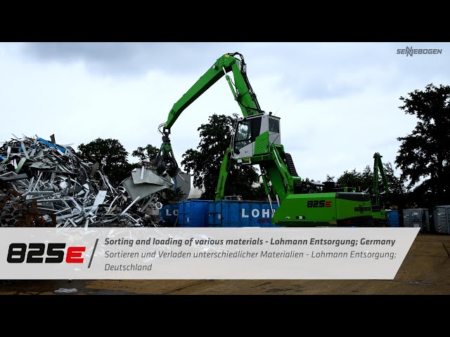 Processing of various types of waste in recycling - SENNEBOGEN 825 M
