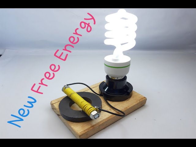 New 100% Free Energy Generator Self Running by Magnet With Light Bulb 220V For Home