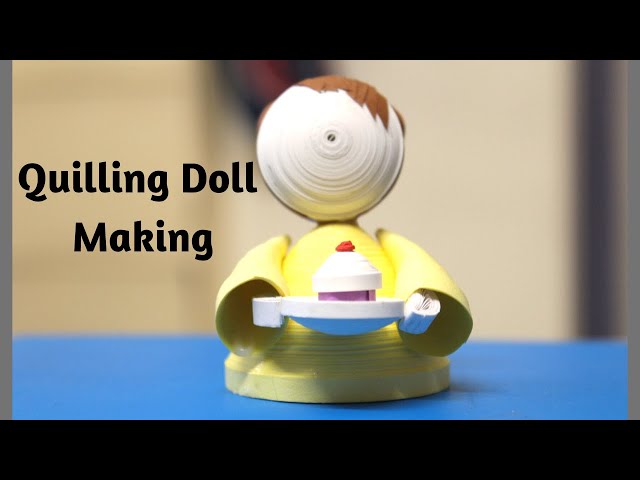 How to making 3d quilling doll|easy quilling doll