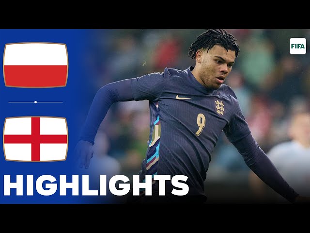 England vs Poland | Dane Scarlett Hattrick | Highlights | U20 International Friendly 22-03-2024
