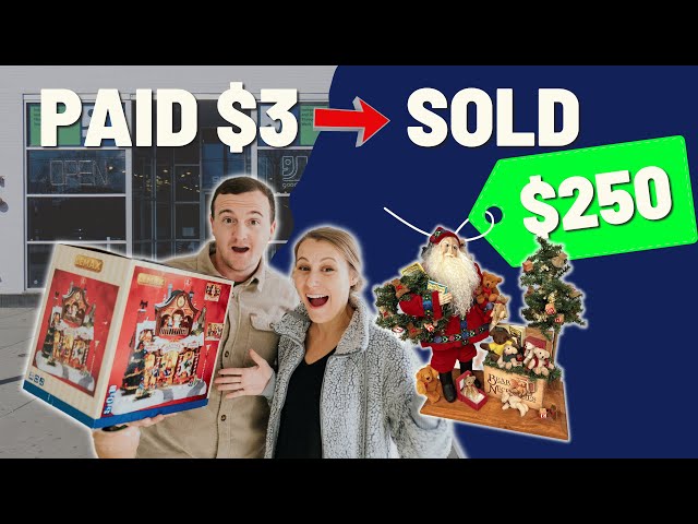 You WON'T believe what we found in the CHRISTMAS section at Goodwill! 🎁