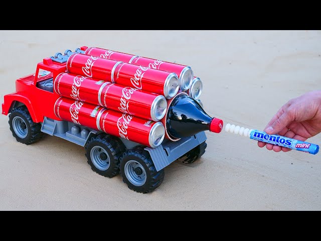 Experiment: XXL Coca-Cola Rocket with Truck